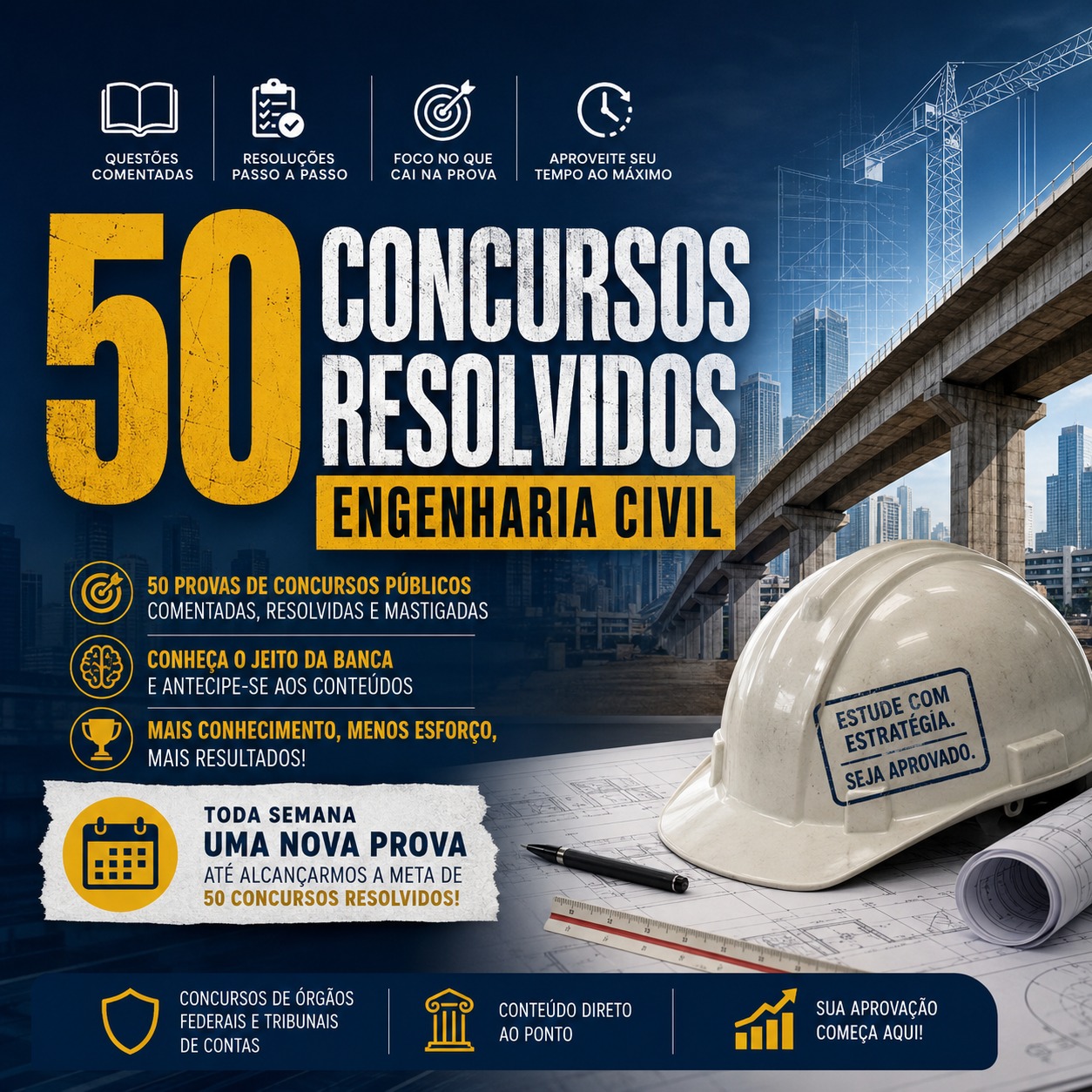 50 Concursos Resolvidos – Engenharia Civil – FÁTIMA BARROS